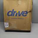 Drive Medical 11148-1 Folding Steel Bedside Commode Chair, Portable Toilet, Supports Individuals Weighing Up To 350 Lbs, with 7.5 Qt. Bucket and 13.5 Inch Seat, Grey