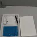 Travel Makeup Mirror with Lights Valentines Day Gifts for Her, Girlfriend, Wife, Birthday Gifts Rechargeable Portable Folding Compact LED Mirror Set with Tweezer 3 Color Light Modes (White)