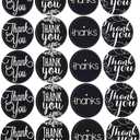 3 x Homeford Firefly Imports Thank You Chalkboard Seal Stickers, 2-Inch, 40-Pack