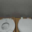 Mayfair NextStep2 Toilet Seat with Built-In Potty Training Seat, Slow-Close, Removable that will Never Loosen, Round, White, 2-Pack