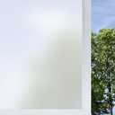 vivinin Frosted Glass Window Film,35.4x118.1 Inches Privacy Film Anti UV, Frosted Window Privacy Film Non Adhesive, Window Film Privacy for Bathroom Home and Office