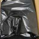 Kisston 400 Count Jumbo Size Plastic T Shirt Bags with Handles, 35 Mic, XX Large Plain Plastic T Shirt Grocery Bags, Thick and Heavy Duty (Black,20" x 12")