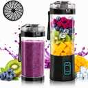 Portable Blender for Smoothies, 24 oz Cordless Personal Juicer Protein Shaker with Leakproof Lid, BPA Free, Rechargeable, Mini Licuadora Portatil for Kitchen Outdoor Traveling Camping Gym Fitness