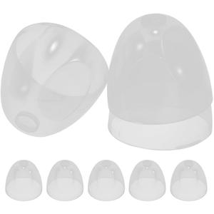 PRETYZOOM 8pcs Milk Bottle Caps Dome Lid Cap Baby Feeding Bottles Nipples Cover Diameter 2.44 Inch