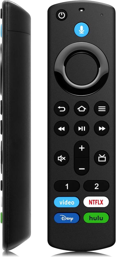 Replacement Voice Remote Control Fit for Fire Smart TVs Stick, TV Cube, TV Lite, Stick 4K/4K Max (1st / 2nd Gen), and Fit for All Insignia, Toshiba, Pioneer Smart TV