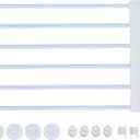 FLEXMAN Short Dog Gate, Multifunctional Expandable Adjustable Low Pet Gate, Easy Installation Dog Gate for Doorways, Stairways, Window, Kitchens (White Medium, Height: Approx. 36cm / 14.2in)