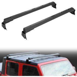 Roof Rack Cross Bars Fit for 2007-2018 Wrangler JK & 2018-2024 Wrangler JL & 2020-2024 Gladiator JT, Max Loading 420-POUND Roof Rails Cross Bars Fit for Rooftop Cargo Carrier Luggage Kayak Canoe Bike