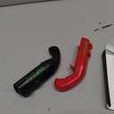 Cap Shooting Bottle Opener Gun - Launches Caps for World Cup Parties, BBQs & Adult Gatherings, Fun Gadget for Men, Unique Gag Gift for Sports Events (Blue red black gray)