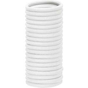 PATIKIL Bungee Shock Cord, 3/8" x25Ft Polyester Marine Grade Bungee Cord Elastic String Replacement for Zero Gravity Chair Kayak Camping Tent Pole Cargo Tie Downs, White