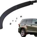 XQSMWF Right Rear Wheel Fender Flare with Clips Compatible with Toyota Highlander 2014-2019 Replace 750770E020 75077-0E020 Door Lower Fender Trim Molding Moulding