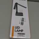 Dimmable LED Desk Lamp with USB Charging Port, 50 Lighting Modes Dual Swing Arm Architect Table Lamp Light Desk Lamp for Home Office Dorm Piano Nail (Black)