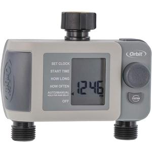 2-Outlet Programmable Hose Faucet Timer