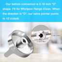 Upgraded W10766544 Gas Stove knobs Replacement for Whirlpool WFG540H0ES0 Range Oven, Replaces W10430807 W10676228 4248219 AP5958476 PS10067059 EAP10067059