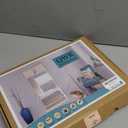 Upgraded Pet Screen Door Opening Fits Doors Up to 36"x84",Heavy Duty Cat Proof Mesh Screen Door with Zipper Closure,Prevent Cats Running Out from Home,Bedroom,Living Room,Kitchen,(White)