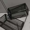 Qualirey 2 Pcs Humane Rat Trap Chipmunk Rodent Mouse Squirrel Trap 9.1 x 4.5 x 4.5 Inches Live Animal Mouse Voles Hamsters Live Cage Rat Cage for Mice Easy to Catch and Release (Black)