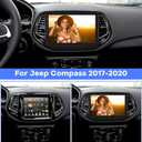 [2G+64G] Car Radio for Jeep Compass 2017-2020, 10 inch Touch Screen Android 13 Stereo, Carplay/Android Auto/EQ Audio/SWC/Bluetooth +AHD Backup Camera