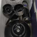 Ganiza Immersion Blender Handheld, 6 in 1 Hand Blender Stainless Steel Blade, 15 Speed Stick Blenders Electric, 800ml Mixing Beaker, 600ml Chopper, Whisk, Frother, Potato Masher (Black)