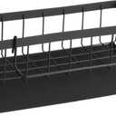 Kitchen Sink Caddy Organizer with Rag Holder,Self-Draining Sponge Holder for Countertop Soap Dispenser Organizers Storage Kitchen Decor and Accessories