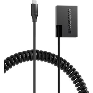 DR-E18 DC Coupler USB C Cable Replace ACK-E18 AC Power Adapter LP-E17 Dummy Battery Compatible with Canon EOS R50 R100 R8 R10 RP 77D 800D, Rebel T7i T6i, EOS M3, M5, M6V