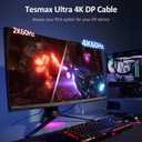 USB C to DisplayPort Cable 10FT/3M (4K 60Hz, 2K 144Hz / 165Hz), USB Type C to DisplayPort Cord Thunderbolt 3/4 Compatible for MacBook Pro/Air 2020, New iPad, XPS 15/13 (10ft)