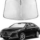 EcoNour Windshield Sunshade Compatible for Hyundai Sonata 2015-2018 2019 | Sun Visor for Front Windshield & Window Sun Shade Cover, UV Heat Blocker & Protector, Car Accessories
