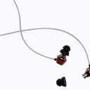 Symphonized ALN 2.0 Premium Genuine Wood in-Ear Noise-isolating Headphone, Earbud, Earphones with Innovative Shield Technology Cable and Mic (Silver)