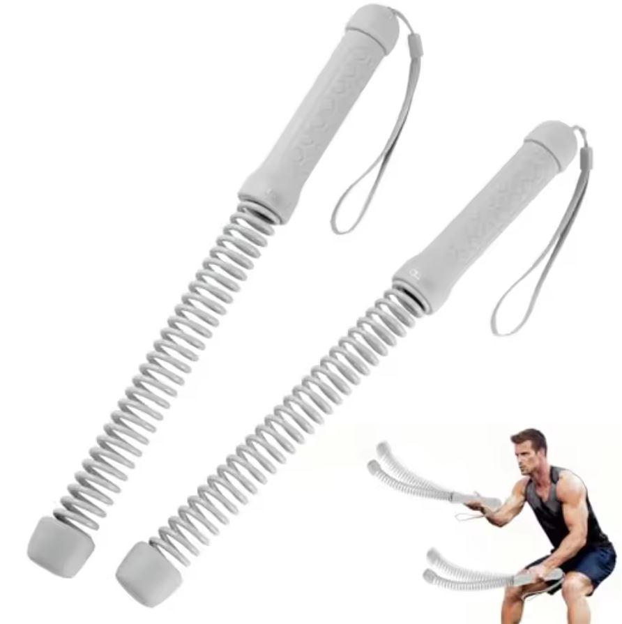 paoba Cordless Battle,Heavy Duty Portable Cordless Battle Ropesï¼ŒHIIT Workouts, Low-Impact Cardio, Home Gym Equipment for Men and Women (Sleek Gray)