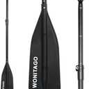 WONITAGO Canoe Paddles Aluminum Paddle with PP Blades, Floating Adjustable Canoe Paddle and Boat Paddle, 122-152 cm/4-5 Ft