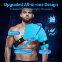 Comfytemp Shoulder Ice Pack Rotator Cuff Cold Therapy Wrap, FSA Eligible HSA, Gel Packs for Injuries Reusable Hot Cold Compress Shoulder Brace for Pain Relief, Men Women Recovery Item (Large/X-Large)