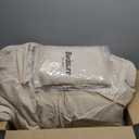 Bedsure King Size Comforter Set Beige - Bed in a Bag Bedding Set 7 Pieces, GentleSoft Pintuck Bed Set Gift for Family, Pinch Pleat Beige Comforter with Sheets, Pillowcases & Shams