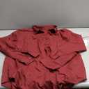 siliteelon Button Down Shirts for Women Dress Shirts Long Sleeve Wrinkle Free Work Office Fitted Blouse Tops with Pocket (Large, Dark Red)