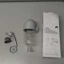 Pet Water Bottle for Cage Crate 17oz Non-Drip Water Dispenser for Small Animal Rabbit Bunny Guinea Pig Chinchilla Ferret Squirrel Hedgehog (Gray, 17oz)