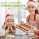 Large Christmas Cookie Cutters, 4" Cookie Cutter Set with Christmas Tree, Gingerbread Man, Snowflake, Snowman, Decorating Tools for DIY Cookies