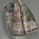 Uphome Orange Bath Mat, Distressed Farmhouse Boho Bathroom Rugs, Super Cozy Velvet Small Bathroom Mats, Non Slip Machine Washable Bathroom Floor Mat for Toilet Sink Shower, 18x26 inch