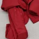 sancua 2 Pack Red Tablecloth 60 x 102 Inch, Rectangle 6 Feet Table Cloth - Stain and Wrinkle Resistant Washable Polyester Table Cover for Dining Tables, Buffet Parties and Camping