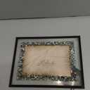 4x6 Picture Frame Colorful Fused Stained Glass Tabletop Photo Display Easel Back Pic 456-46HV