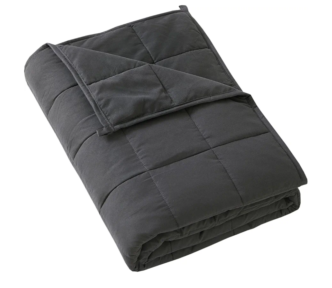MOTRIP Adults Weighted Blanket 15 Pounds Queen Size, Cooling Blanket for Hot Sleepers, Machine Washable Soft Bed Blanket with Premium Glass Bead, 60''x80'' 15lbs Grey