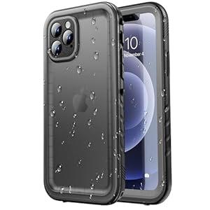 SPORTLINK for iPhone 12 Pro Max Case - IP68 Waterproof Military Protective Full Body Heavy Duty Shockproof 360 Sealed Dustproof with Camera Screen Protector Cover for i Phone 12 Pro Max 6.7" Black