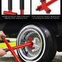 3 Bar Lowrider Wire Wheel Knock Off Tool with Bar Suitable