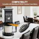 Outer Bowl Lid NC500 for Creami Deluxe 11-1 ice cream makerSuitable for NC500,501 Series.Replacement Lid for Creami Accessories