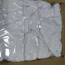 Fitted Round Table Covers 60 Inch-2 Pack White Elastic Spandex Table Cloth-Small Stretch Folding Circle Tablecloths Topper Cap for Kitchen Dining Commercial Party Picnic Event Banquet Tables