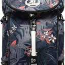 gym duffel bag backpack wrestling bag with shoe compartment 4 kinds of back method waterproof sports walking laptop (A-floral Blue)