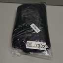 6 Packs 12 x 72 inches Sequin Table Runner, Black Glitter Table Runner for Birthday Party Supplies Wedding Engagement Baby Shower Holiday Celebration Event Decorations