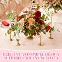 2 x 3 Pcs 7.9" Bud Vase Taper Candle Holder's Acrylic Striped Bud Vase with Silicon Rubber Case Designed Specially for Taper Candle Sizes from 22mm to 27mm for Wedding Tablescapes Decoration