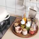 VERTORGAN Lazy Susan Organizer for Kitchen,Acacia Wood Turntable for Cabinet, Pantry, Table, Countertop, Vanity, Spice RackLarge
