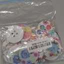 Chenkou Craft 20pcs 2" (50mm) Round Flower Wood Buttons 4 Holes Craft Sewing Button (50mm)