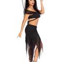 Leg Avenue Women’s 4 PC Dark Fairy Costume with Fairy Wings, XS, Black 