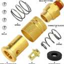 GASHER 12PCS 1/4-Inch Brass Male Industrial Coupler,1/4 Inch NPT Male Threads Size, Quick Connect Air Coupler