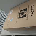 Lasko Pedestal Fan, Oscillating Fan for Bedroom with Adjustable Height and 3 Cooling Speeds, Portable, 18", Black, 1827