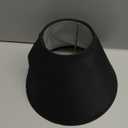 Aspen Creative 58727A Transitional Hardback Empire Shape UNO Construction Lamp Shade in Black, 4" Top x 9" Bottom x 6-1/2" Slant Height, Slip UNO 33mm